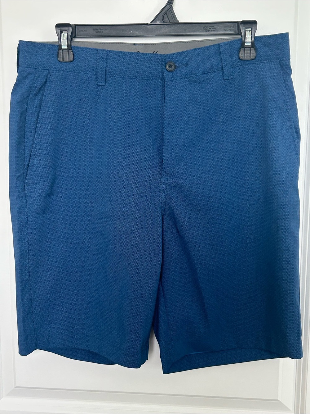 Hogan Men's Deep Blue Flat-Front Shorts